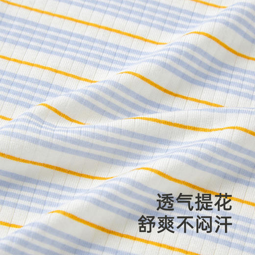 【商场同款】英氏婴儿衣服夏季短袖透气哈衣桑蚕丝新生儿连体衣 商品图2