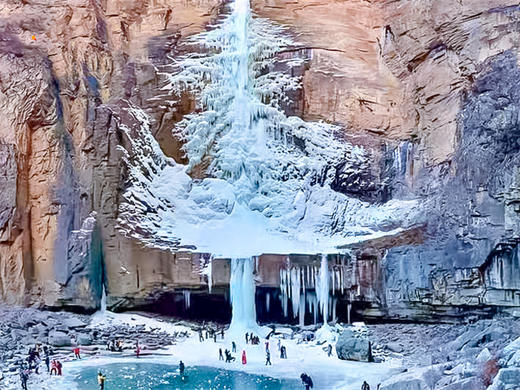 【太行冰雪2日】冬季太行两大奇观の惊世圣诞树冰瀑-探秘冰蘑菇洞（火车团） 商品图1