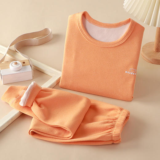 【速热温暖，贴心呵护】儿童内衣套装 德绒保暖衣 男童秋衣秋裤 女童睡衣家居服 宝宝衣服套装-QQ 商品图9