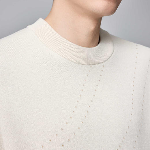 墨麦客男装2024秋冬季新款远红外升温毛衣男士加厚撞色针织衫。 商品图2