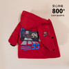 迪士尼童装男童卡通印花大红中长款羽绒服冬季保暖连帽外套酷帅224DS0713 商品缩略图1