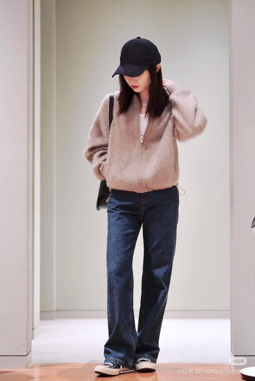 1223-5 排他性独家圆正 小禾强缩羊绒拉绒 重磅棒球夹克外套 商品图8