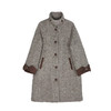裁缝学苑AQ402高级感立领夹棉毛呢大衣女秋冬中长款加厚复古呢子外套 商品缩略图4
