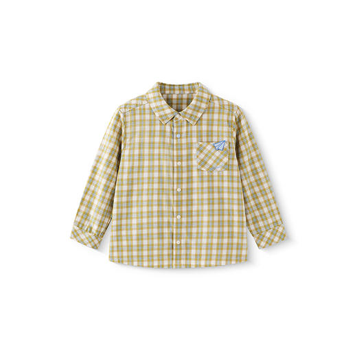 【商场同款】英氏儿童衬衫长袖春夏男童纯棉百搭休闲格子衫长袖衫 商品图4