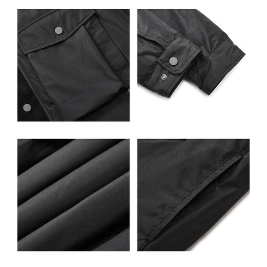 gxg.jeans男装冬季新品黑色翻领短款羽绒服保暖舒适羽绒服J24XD254037 商品图3