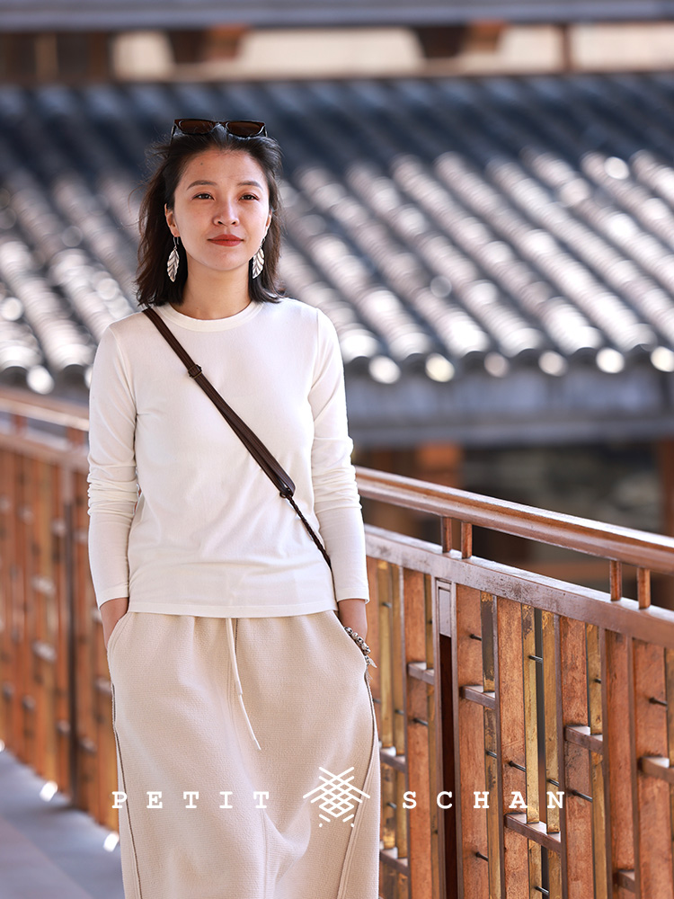 PETIT SCHAN小闪 CLO#693 Intimate lover 亲密爱人 绒面磨毛圆领秋冬万能打底长袖T恤