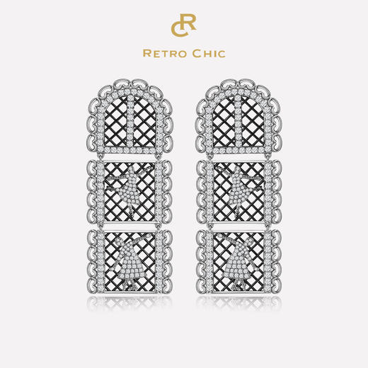 【刘忻同款】Retro Chic | 皇家芭蕾公主耳环&皇家芭蕾颈链套装 商品图1