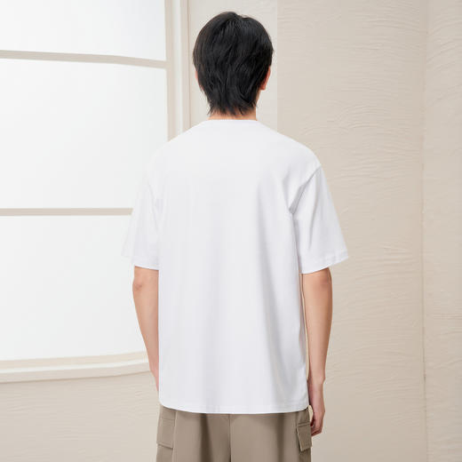 gxg.jeans男装2024年春季热卖双色简约圆领短袖T恤J24D442001 商品图2