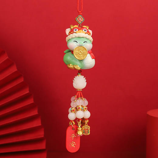 【2025国潮蛇年挂件】汽车挂饰 车内后视镜醒狮吊坠 车载新年礼物生肖蛇  商品图13