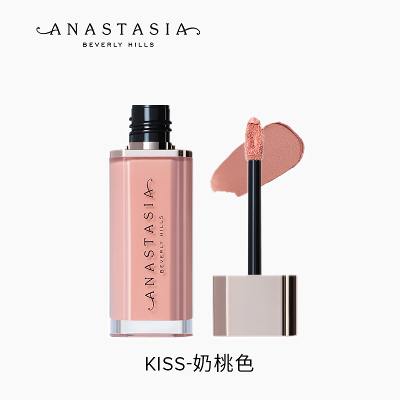 品牌直发 ANASTASIA BEVERLY HILLS 慕斯唇泥 3.5g 赤茶色#Peach Amber/烤栗色#Parchment/杏桃色#Crush/奶桃色Kiss/莓果色Rosy Mauve