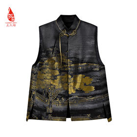 SAINTJOY/上久楷 女式宋锦马甲 中式上衣 中国风 复古 汉宫秋月 CY1044207006