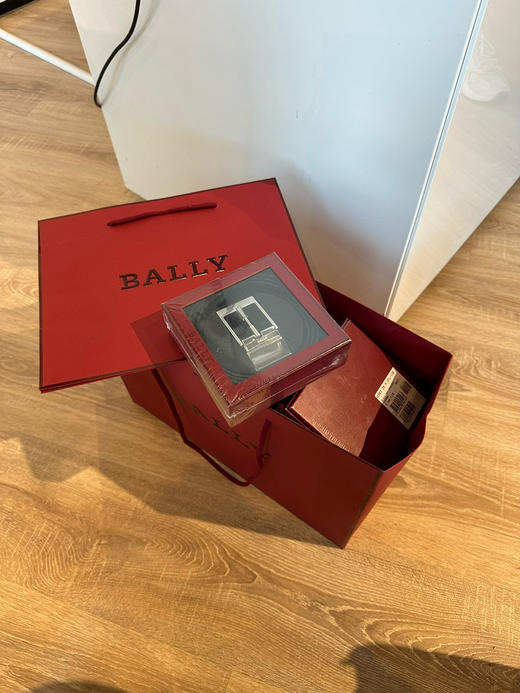 国内现货bally长度自剪男士黑色双面皮带1150元➕礼盒➕防尘袋➕购物袋 商品图2