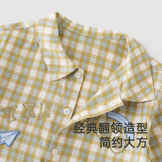 【商场同款】英氏婴儿衣服春夏短袖透气休闲男宝连体衣纯棉爬服 商品图3