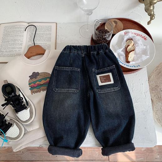 【YW】无忧购儿童韩系刺绣小熊百搭休闲加绒牛仔裤F0610/G0679（截单后7天发货)25年清仓捡漏 商品图4