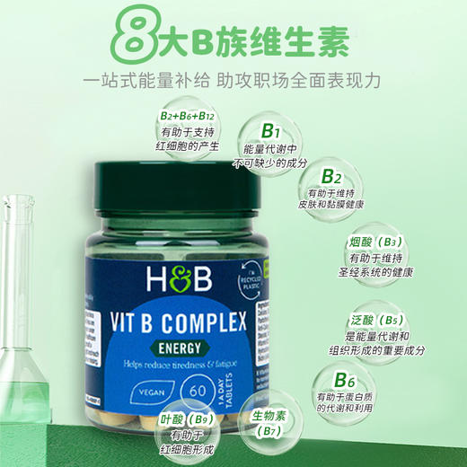【一口价】英国HB荷柏瑞复合维生素B族男士女士成人矿物质片 商品图4
