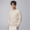墨麦客男装小呢绒圆领针织衫男士2024冬季新中式提花加绒毛衣男潮 商品缩略图2