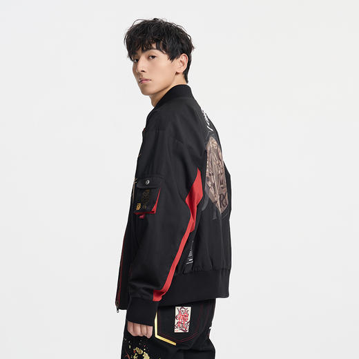 ONIARAI/鬼洗 蛇年贺岁化石福寿永存MA-1飞行夹克  A340011 商品图2