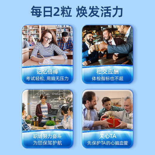 Ensonkan安迅康 深海鱼油软胶囊高纯度omega3含DHA EPA维生素D中老年呵护心眼脑血管 商品图6