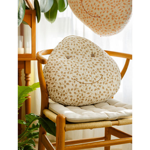 笑脸腰枕抱枕靠垫办公椅靠背垫腰靠垫护腰腰托可拆洗久坐 商品图2