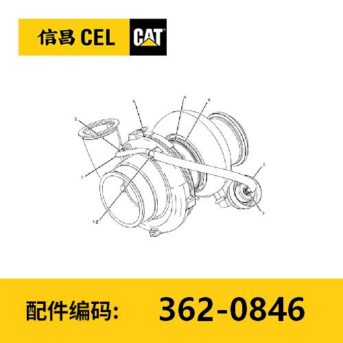 涡轮增压器总成(3620846) 商品图0