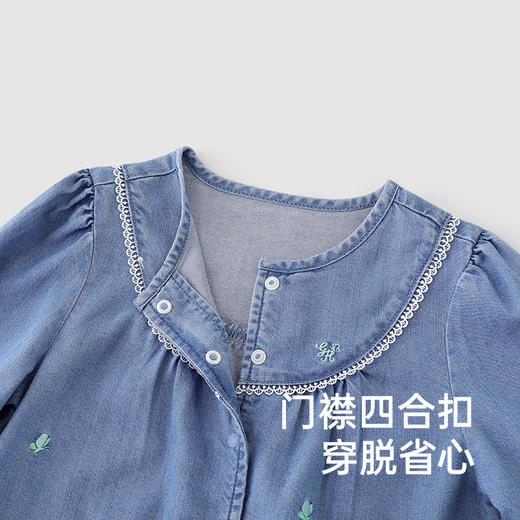 【商场同款】英氏儿童外套春夏复古牛仔外套女童轻薄外套新款 商品图2