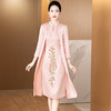 LC-2024年儿子结婚嫁女儿显年轻新款妈妈婚宴装假两件遮肚旗袍连衣裙 商品缩略图0
