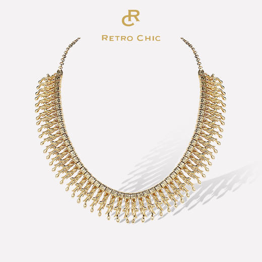 【辛芷蕾同款】Retro Chic | 金色圣蛇项链&鹰羽耳环套装 商品图4