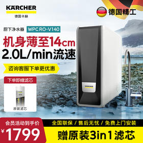 KARCHER德国卡赫净水器    智能厨下净水器 美国陶氏RO膜 有效去除重金属杂质  V140型  800G