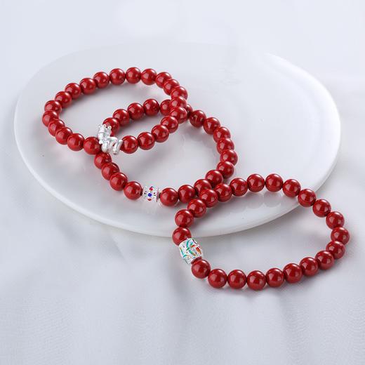 【宏艺珠宝】朱锦华韵·足银朱砂手串﹝主体为晶石类、天然玉石类产品不支持以旧换新﹞ 商品图1