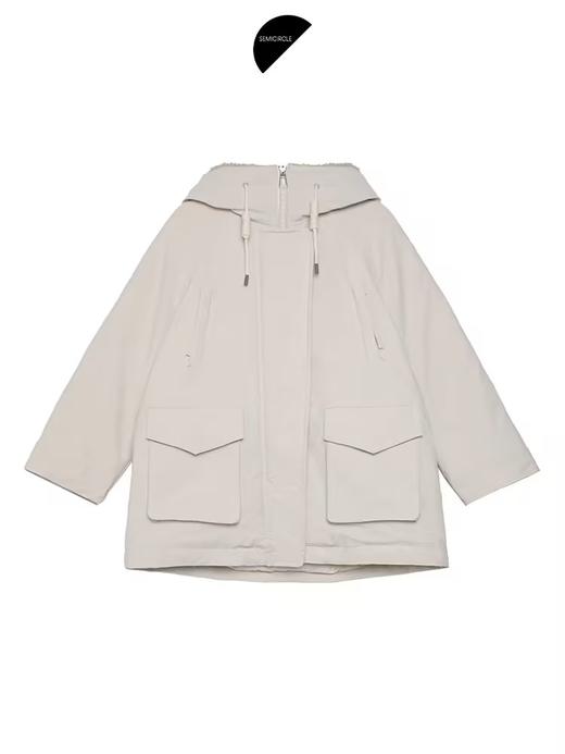 半圆/D24411643/科技面料经典工装羽绒服 商品图4