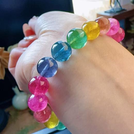 9mm-10mm单圈彩虹碧玺手串 商品图4
