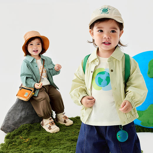 迷你巴拉男童全棉外套春季新款宝宝外出百搭柔软保暖衣服 商品图4