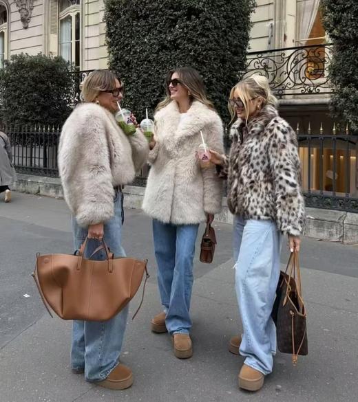 敲暖！冬天要焊在脚上的雪地靴！mini厚底短靴！ 商品图3