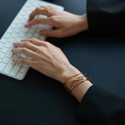 【王天辰&侯佩岑&沈梦辰&刘孜&刘忻&刘恋&王悦伊同款】Garden of Eden 伊甸园系列 | 金色藤蔓蛇骨长链 商品图2