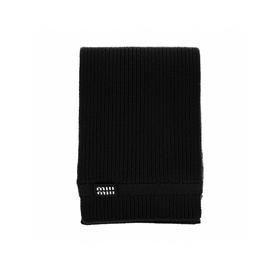 MIU-S 徽标羊毛羊绒围巾.