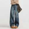 馥迦复古拖地牛仔阔腿裤 商品缩略图1
