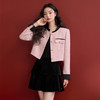 气质高级感翻折袖口撞色短款小香风外套女通勤风上衣V0250016 商品缩略图2