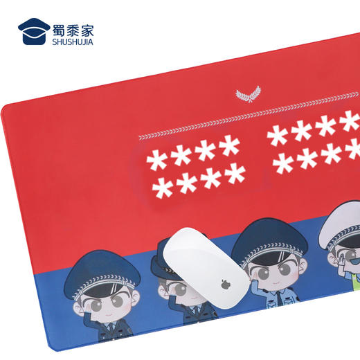 【红蓝鼠标垫】大张办公桌面书写桌垫 创意电脑鼠标垫 商品图2