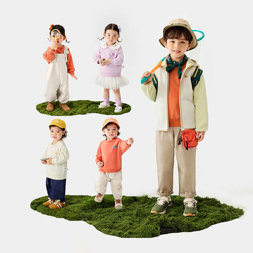 【联名款】迷你巴拉男女童舒弹卫衣春新款宝宝柔软萌趣上衣 商品图2