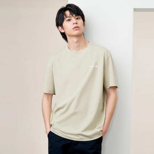 gxg.jeans男装2024年夏季热卖凉感双色圆领短袖针织J24D442049 商品图1