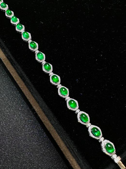 7.315ct蛋面祖母绿手链 商品图3