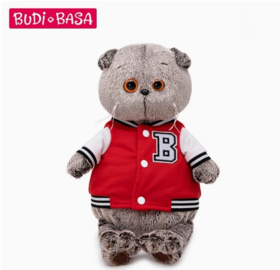 BUDIBASA巴迪宝思 宝喜可猫+红色夹克, 25cm  (毛绒玩具)