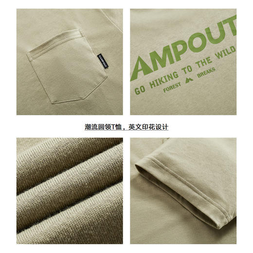 gxg.jeans男装2024年夏季热卖英文印花设计圆领短袖T恤J24D442032 商品图3