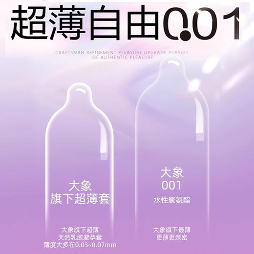 大象自由001超薄避孕套54 商品图3