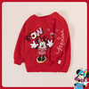 迪士尼秋冬女童新款时尚绣花亮片套头卫衣加绒保暖拜年上衣214DS0223 商品缩略图2