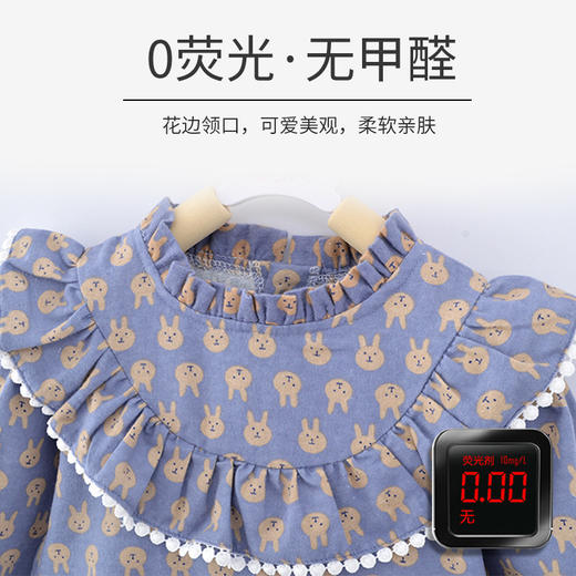 【罩住小身体，吃饭玩耍不脏衣】秋冬纯棉宝宝罩衣 长袖防水 女孩反穿衣公主裙 围围衣倒穿衣倒褂护衣-QQ 商品图1