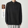 墨麦客远红外升温男士半开拉链针织衫秋冬新款黑科技毛衣男20607 商品缩略图0