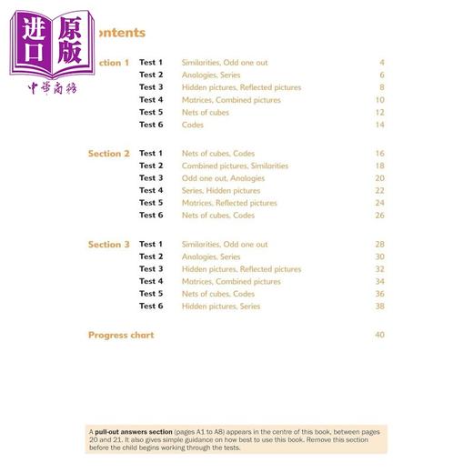 【中商原版】英国S&S教辅 11+ Non-verbal Reasoning Rapid Tests 3 非语言推理快速测试3 有答案 8-9岁英文原版CEM GL考试适用 商品图2