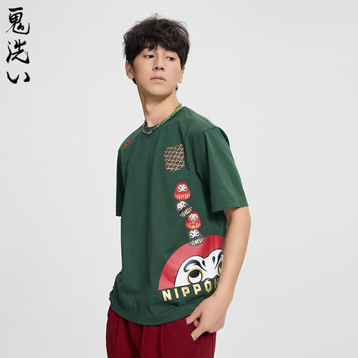 ONIARAI/鬼洗25春夏棒系列趣味达摩叠叠乐短袖T男女款 N840264 商品图0