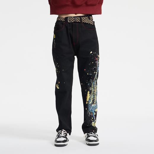 ONIARAI/鬼洗 蛇年贺岁青蛇吉祥物五袋牛仔裤 24A7405 商品图1